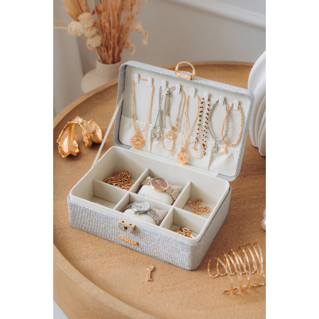 Cutie gri, elegantă, cu zăvor și cheie - Peterson PTR-PTN SZK-08-3118 GREY [2]