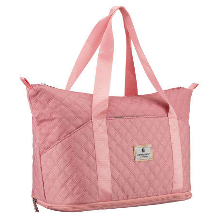  Duffel Bags - Geantă de antrenament din poliester roz, cu mânere confortabile - Peterson PTR-PTN PIK-02-8595 PINK
