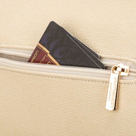 Geantă elegantă de damă din piele ecologică tip borseta - Peterson PTR-PTN MIS-07-2027 ECRU [7]