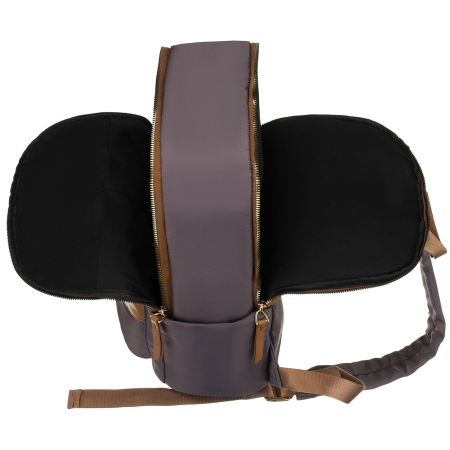 Rucsac gri, urban, pentru femei, din poliester, cu fermoare - Peterson PTR-PTN JN-11-0184 GRAY [18]