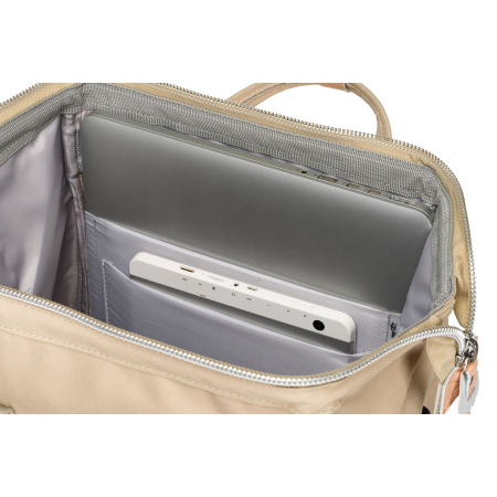 Rucsac de călătorie pentru femei din poliester, de culoare bej, cu bretele reglabile - Peterson PTR-PTN BETA BEIGE [8]