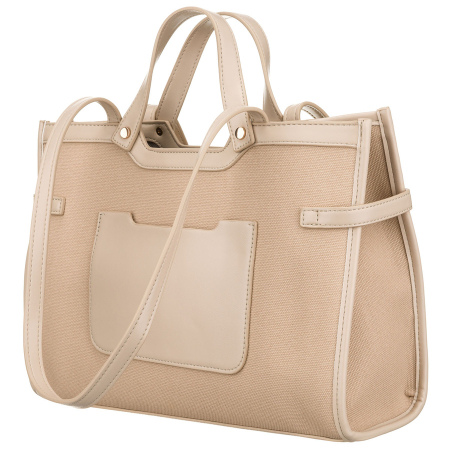 Geantă clasică de damă, bej, cu clemă magnetică - Peterson PTR-PTN LILIA BEIGE [2]