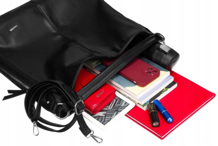 Geanta shopper de dama clasica din piele ecologica - Rovicky PTR-R-073-03-0454 BL [7]