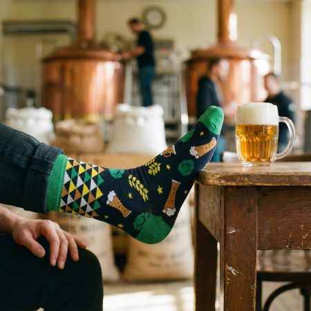 Set de șosete bărbătești cu diverse modele de bere, mărimi 38-45 - Peterson PTR-PTN SML-S3W-BE-38-44 [17]