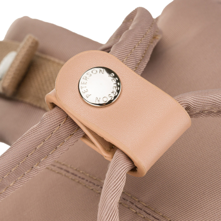 Rucsac bej, mare, pentru femei, confecționat din poliester și piele ecologică - Peterson PTR-PTN GAMMA BEIGE [9]