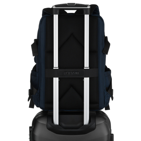 Rucsac de călătorie bleumarin din poliester cu compartiment pentru laptop și bretele reglabile - Peterson PTR-PTN HY241-7031 NAVY [8]