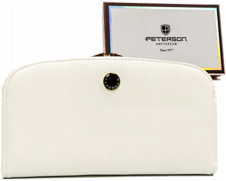 Portofele Dama - Portofel dama din piele Peterson PTR-PTN 1841-F8 WH