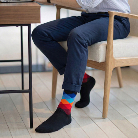 Set de șosete bărbătești multicolore, mărimea 40-45, din bumbac și poliester - Peterson PTR-PTN SML-S5-40-45-RO1 [5]