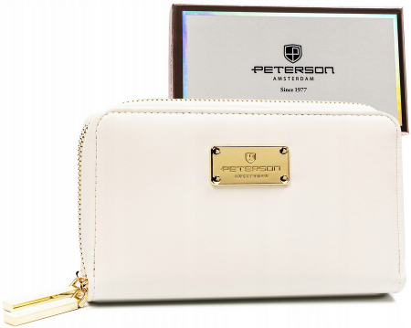 Portofele Dama - Portofel dama din piele Peterson PTN 007-F8 WH