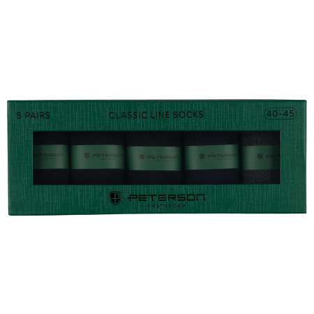 Set multicolor de șosete bărbătești în mărimile 40-45, confecționate din bumbac și elastan - Peterson PTR-PTN SML-S5-40-45-BNG [4]