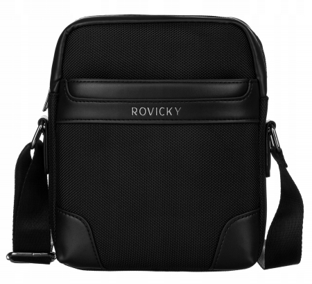 Geantă neagră pentru bărbați din poliester - Rovicky PTR-R-1501-6779 BL [1]