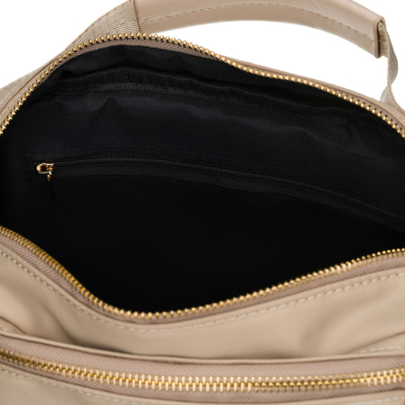 Geantă de damă bej din nylon, cu un singur compartiment, închidere cu fermoar - Peterson PTR-PTN JN-13-0245 BEIGE [12]