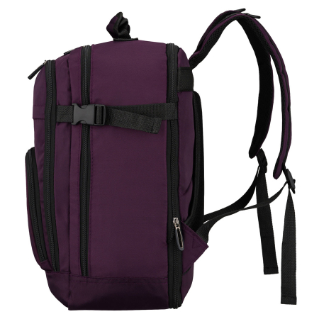 Rucsac de cabină violet, din poliester, cu două compartimente și fermoar - Peterson Weekender [3]