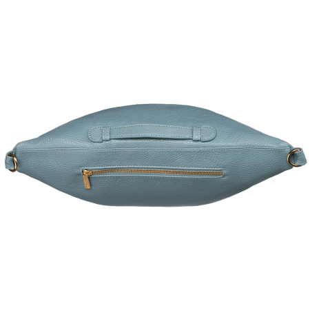 Geantă sport la modă albastră pentru femei, tip borseta, de umăr sau crossbody, confecționată din piele ecologică Peterson PTR-PTN SSY-2-F19 BLUE [5]
