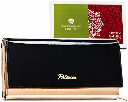 Portofele Dama - Portofel dama din piele naturala Peterson PTR-PTN 1N-409-3937 BL