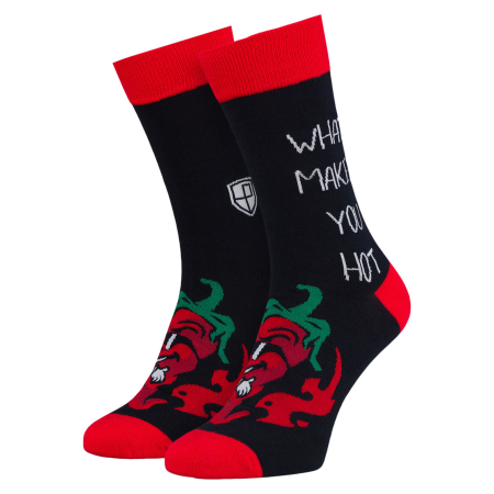 Set de șosete bărbătești în mărimile 38-44 cu model cu chili - Peterson PTR-PTN SML-S3W-CH-38-44 [7]