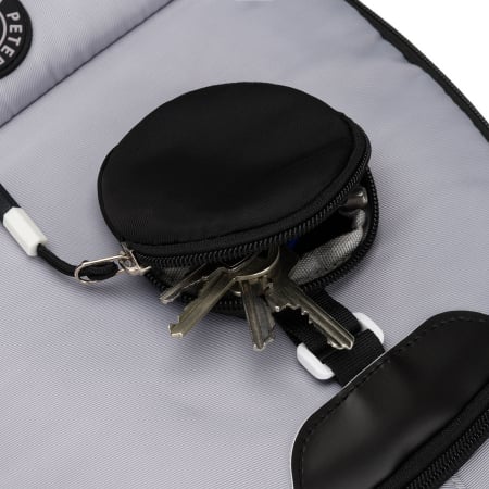 Rucsac școlar gri și negru din poliester cu husă suplimentară - Peterson PTR-PTN 8610-1334 GRAY [18]