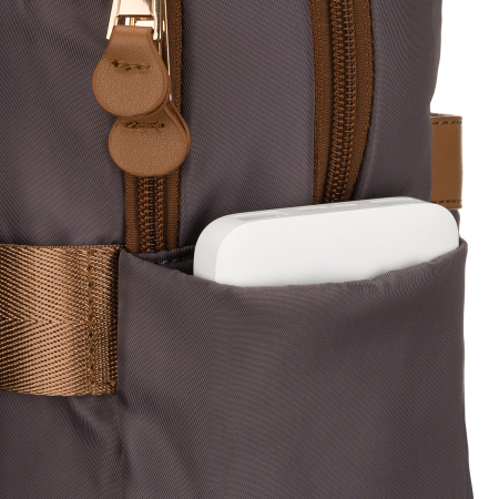 Rucsac gri din nylon pentru oraș, pentru femei - Peterson PTR-PTN JN-08-0030 GRAY [14]