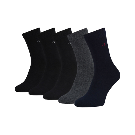 Set multicolor de șosete bărbătești în mărimile 40-45, confecționate din bumbac și elastan - Peterson PTR-PTN SML-S5-40-45-BNG [7]