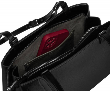 Geanta de dama clasica din piele ecologica - David Jones PTR-CM6533 BL [5]