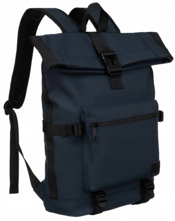 Rovicky - Rucsac urban, spațios, rulant, cu un buzunar exterior cu fermoar - Peterson PTR-PTN NAIROBI-9145 BLU
