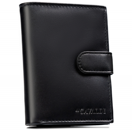 Import - Portofel barbati din piele Cavaldi PTR-N4L-PUT-2786 BL