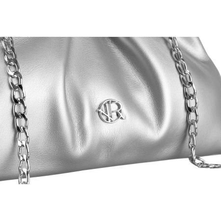 Geantă de damă elegantă, argintie, din piele ecologică - Rovicky R-XS020-4184 SILVER [4]
