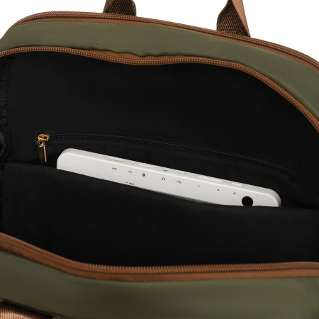 Rucsac de damă verde din nailon cu închidere cu fermoar - Peterson PTR-PTN JN-08-0023 GREEN [14]