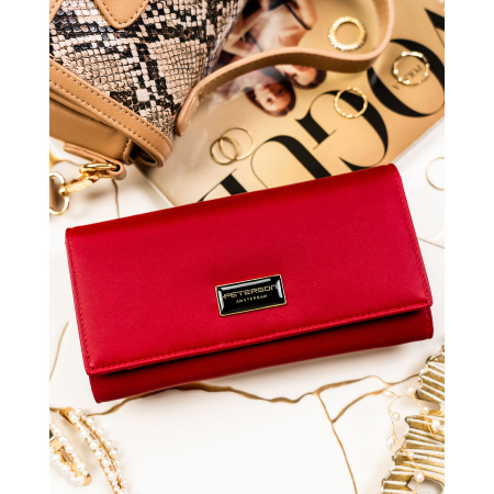Portofel din piele pentru femei Peterson PTR-PTN PS122-HNL RED [2]