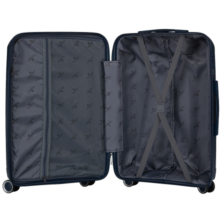 Valiză din polipropilenă cu carcasă rigidă, mărime medie, bleumarin - Peterson PTR-PTN HPP-01-W-M-1730 [8]