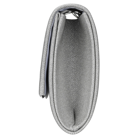 Geantă elegantă de damă argintie, din material sintetic, cu închidere cu clip magnetic - Rovicky PTR-R-XS028-2-0634 SILVE [3]