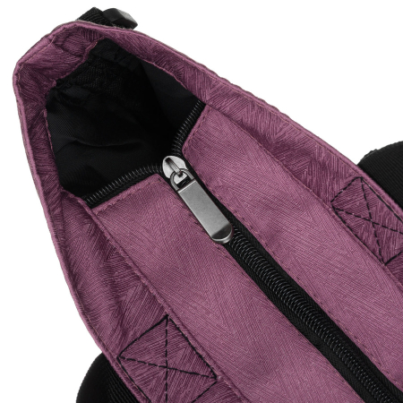 Geantă de damă mov, cu un singur compartiment, cu fermoar și buzunar exterior - Rovicky PTR-R-TZ15605-ZJ PURPLE [7]