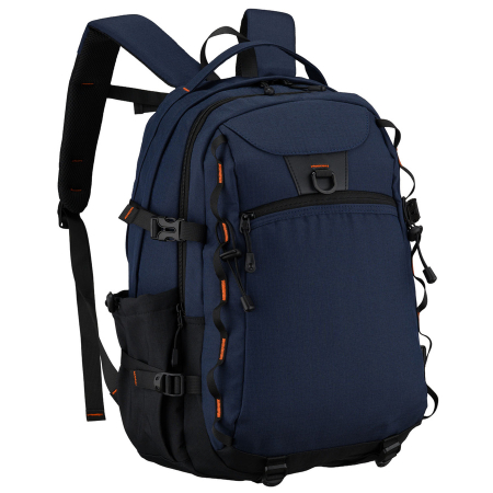 Rucsacuri - Rucsac de călătorie bleumarin din poliester cu compartiment pentru laptop - Peterson