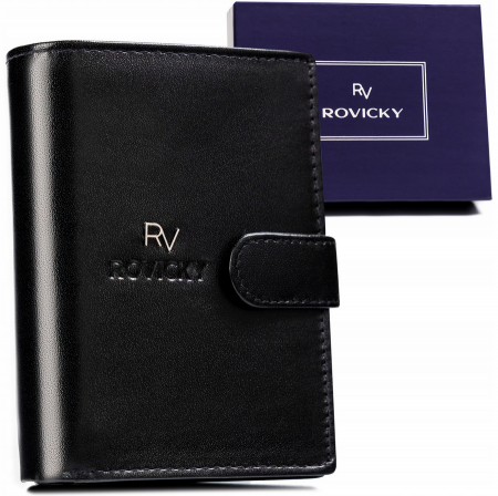 Portofele Barbati - Portofel barbati din piele naturala Rovicky PTR-RV-7680278-IL-L-BCA-