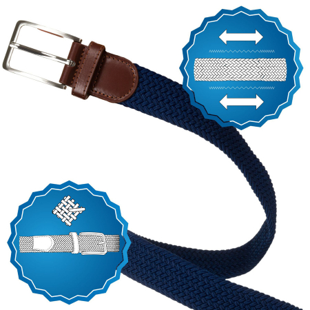 Curea unisex din pânză, bleumarin - Rovicky PTR-R-PAR-PU-115-0932 NA [4]