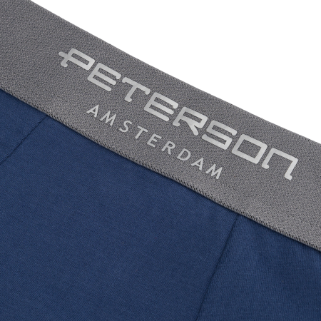 Set boxer bărbătesc din bumbac, mărime M, negru, bleumarin - Peterson PTR-PTN MY-3-B01M-BL-NV [6]