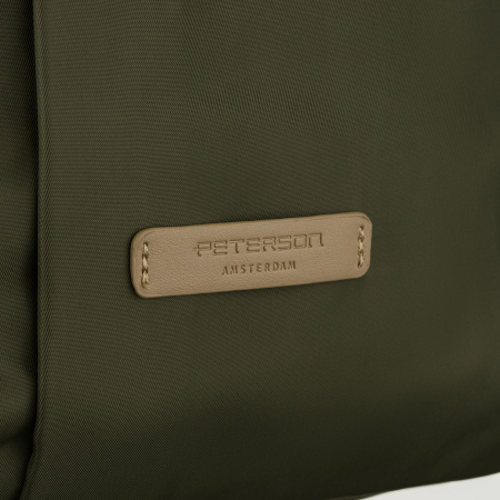 Rucsac verde de damă cu bretele reglabile și închidere cu fermoar - Peterson PTR-PTN JN-09-0078 GREEN [13]