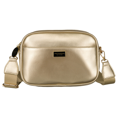 Geantă de damă aurie strălucitoare, din piele ecologică, de la Peterson PTR-PTN STY-2-PIL GOLD [1]