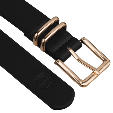 Curea neagră, îngustă, pentru femei, din piele ecologică - Peterson PTR-PTN STU-17G1 [2]