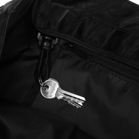 Geantă de damă din poliester negru cu model ondulat - Rovicky PTR-R-TZ15605-2462 BLACK [5]