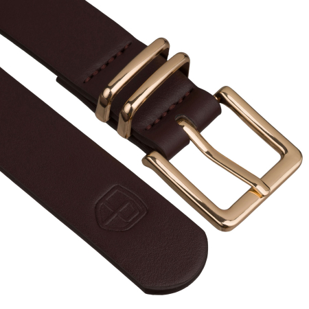 Curea de damă îngustă, maro, din piele ecologică - Peterson PTR-PTN STU-19G1 [4]