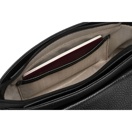 Geantă de umăr neagră pentru femei din piele ecologică cu husă inclusă - Peterson PTN TOR-ALE-22-5128 [6]