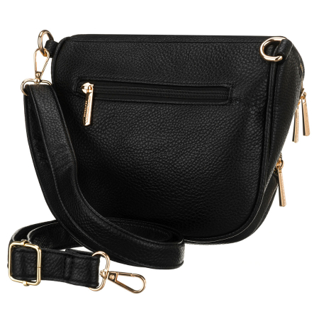 Geantă elegantă de damă din piele ecologică de culoare neagră - Peterson PTR-PTN MIS-05-5043 BLAC [3]