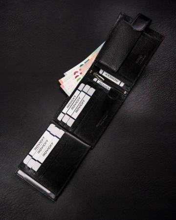 Portofel barbati din piele naturala Rovicky PTR-N992L-RPVT-BL BL [5]
