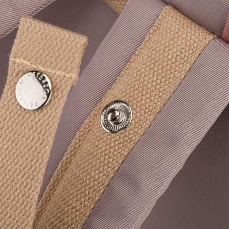 Rucsac de damă roz și gri din poliester și piele ecologică, cu un singur compartiment - Peterson PTR-PTN GAMMA WOODROSE-G [9]