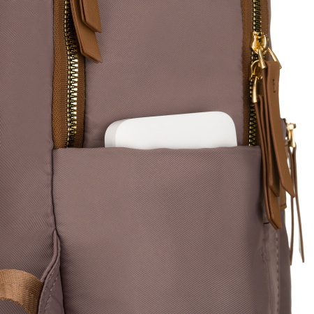 Rucsac de damă cu două compartimente din poliester - Peterson PTR-PTN JN-11-0160 BEIGE [13]