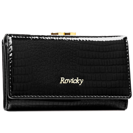 Portofel din piele naturala pentru femei Rovicky PTR-RH-23-1-RS BLACK [1]