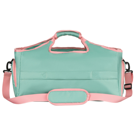 Geantă de weekend roz și mentă cu compartiment termic pentru încălțăminte - Peterson PTR-PTN 24480 MINT-PINK [2]