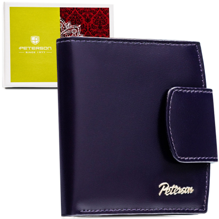 Portofele Dama - Portofel din piele naturala pentru femei Peterson PTR-PTN RD-314-NGV-M-911