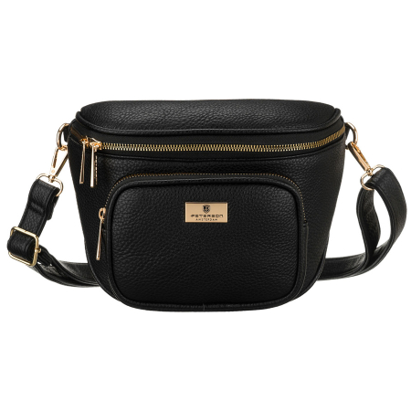 Geantă elegantă de damă din piele ecologică de culoare neagră - Peterson PTR-PTN MIS-05-5043 BLAC [2]